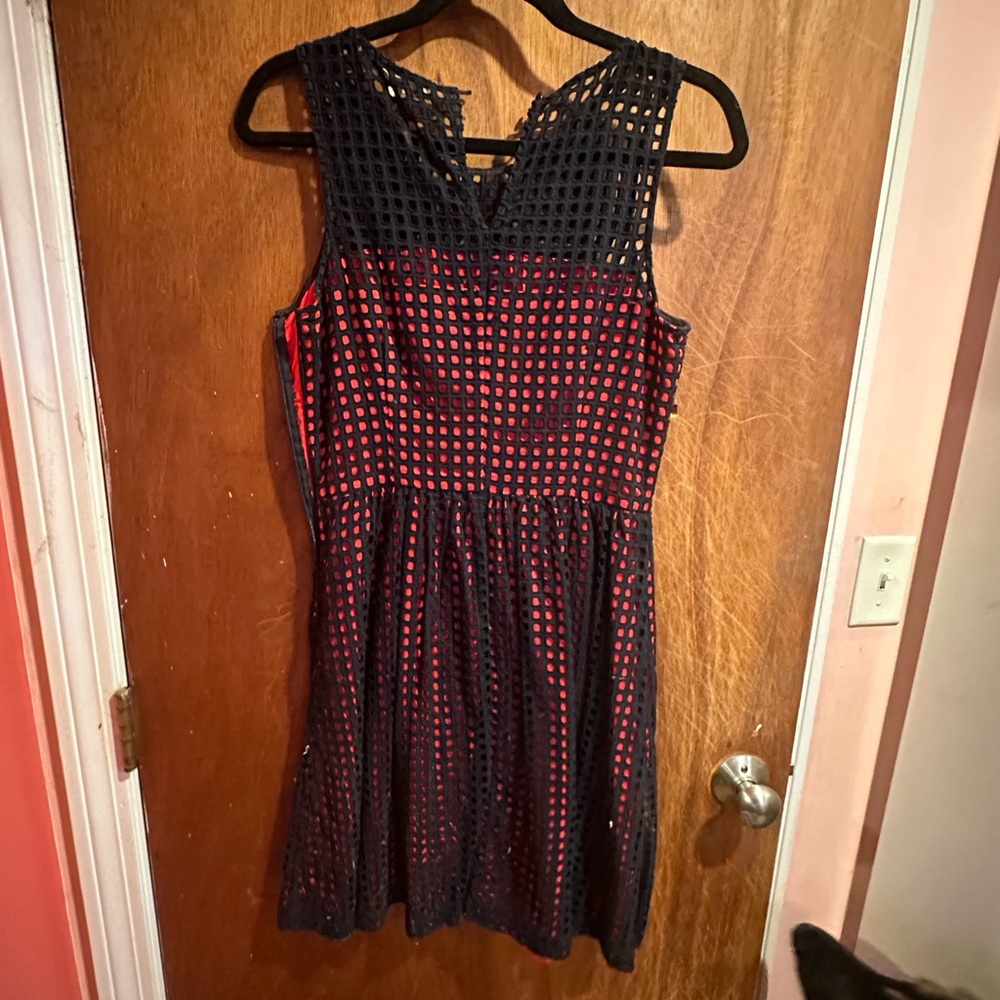 Banana Republic Blue And Red Sleeveless Dress Size 6